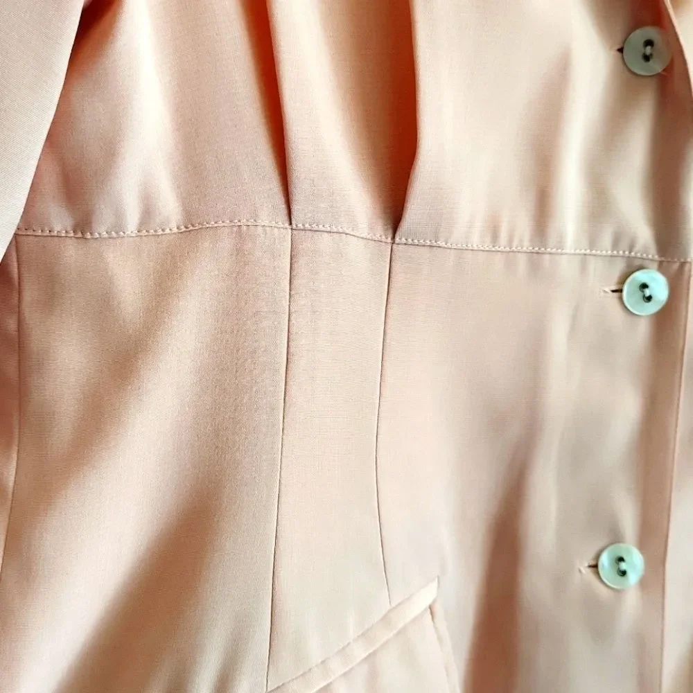 Chic Peach Hooded Jacket from Florence, Italy
